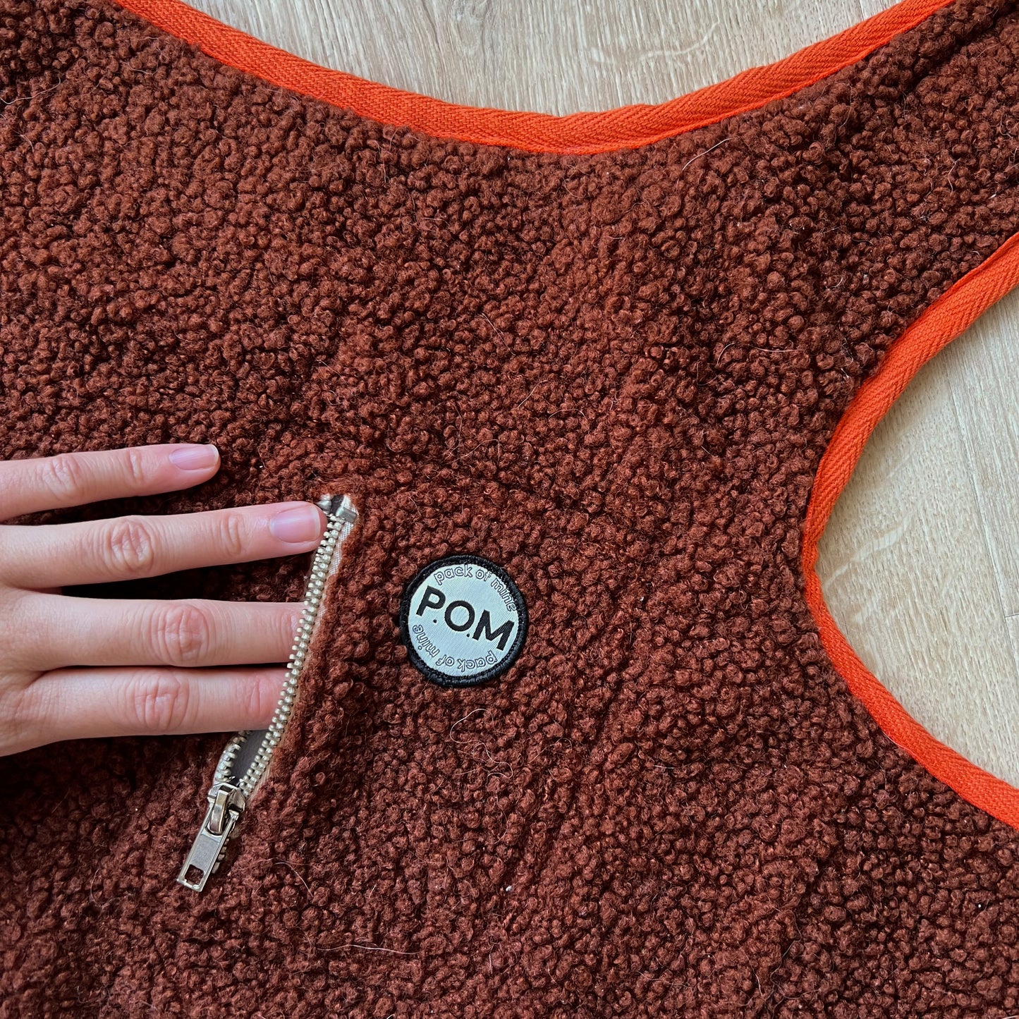P.O.M Teddy Coat - Jaffa Cake