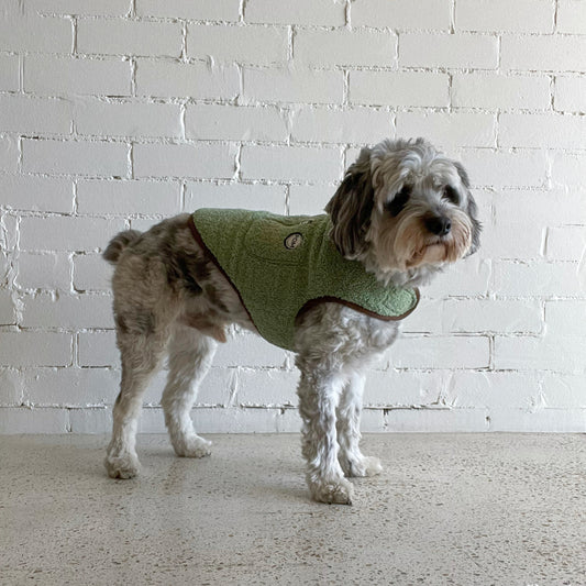 P.O.M Teddy Coat - Sage Green
