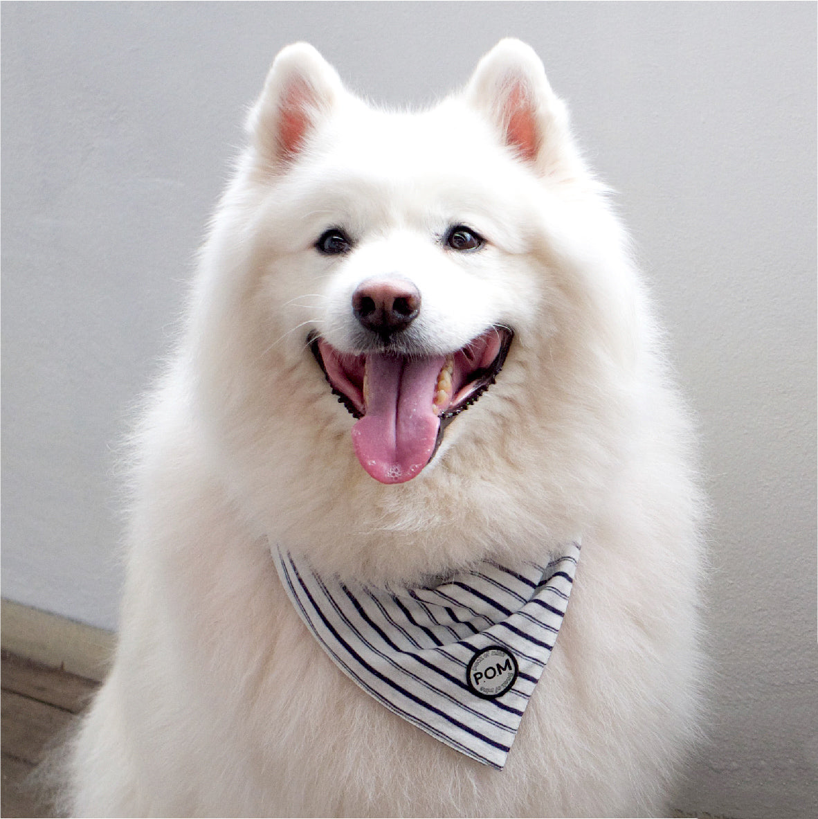Bandana - Stripe/Charcoal Marle